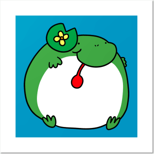 Fat Lilypad Frog Posters and Art